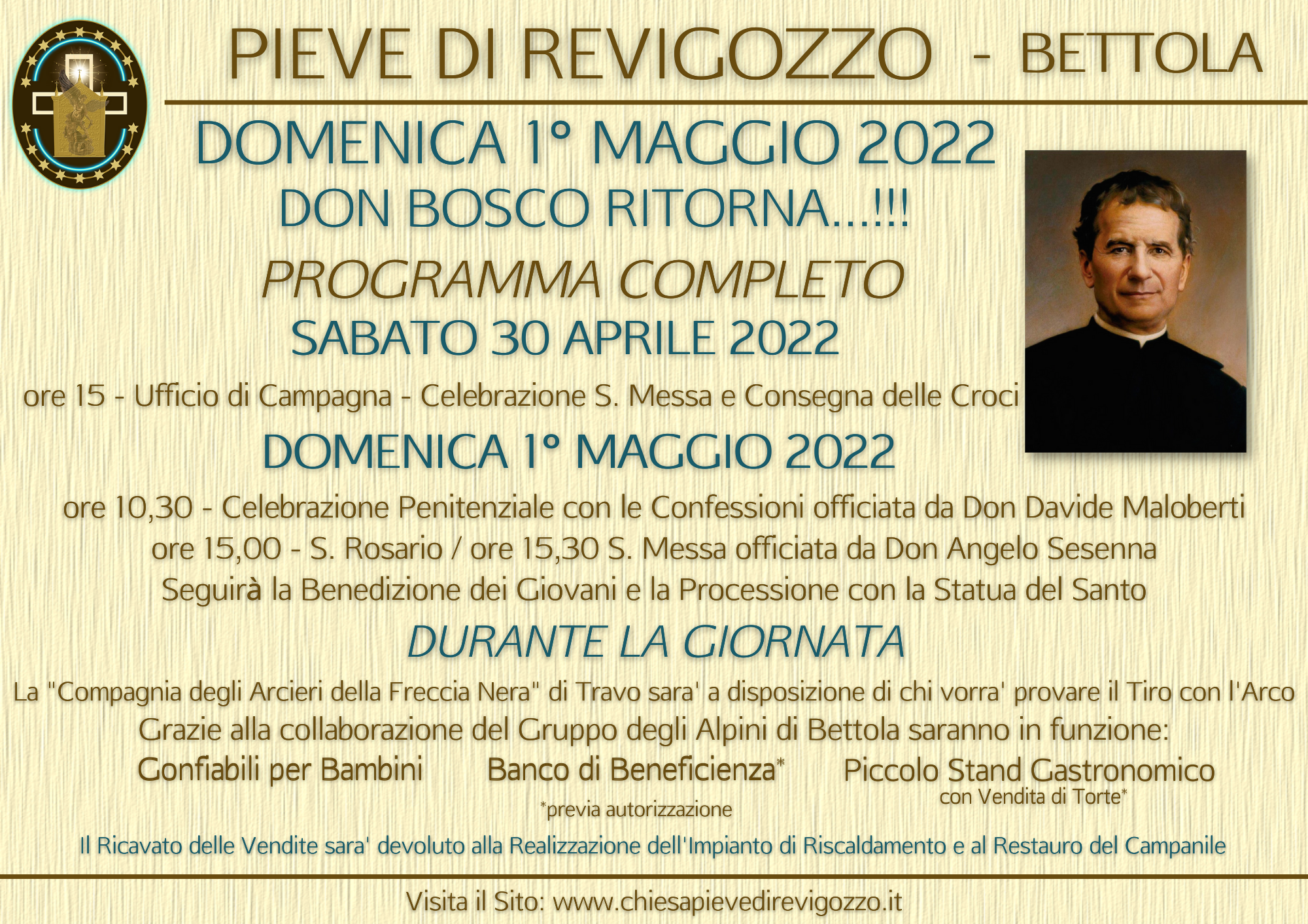Domenica 1 Maggio 2022 - Don Bosco Ritorna...!!!